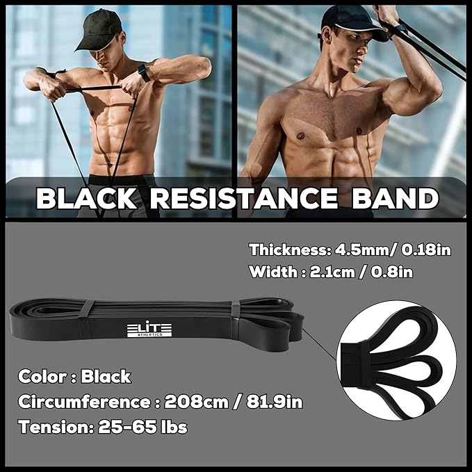 Wood Gymnastic Rings 32mm and 28mm Grip with Adjustable Numbered Straps + Grip Tape + Pull Up Resistance Bands + Drawstring Carry Bag