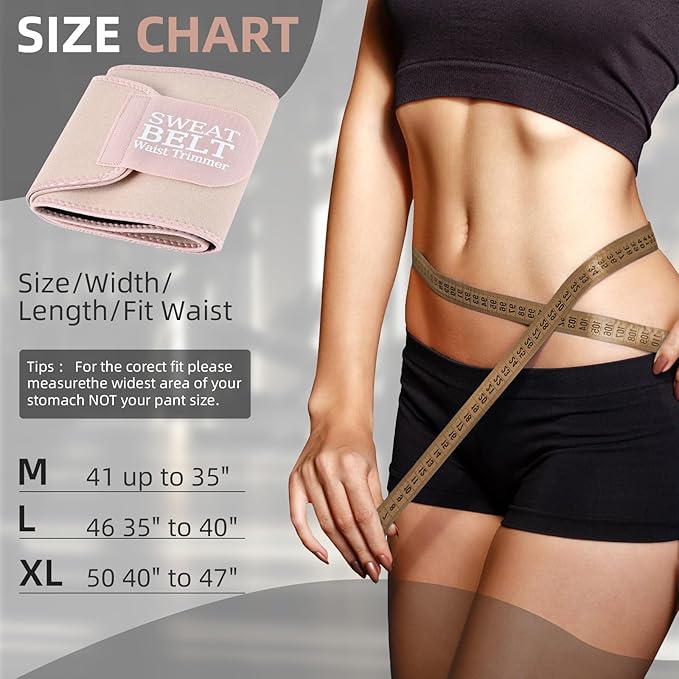 Lisacool Waist Trainer for Women Lower Belly Fat,Waist Sweat Band for Women,Belly Band Sweat Belt,Stomach Wrap,Body Shaper