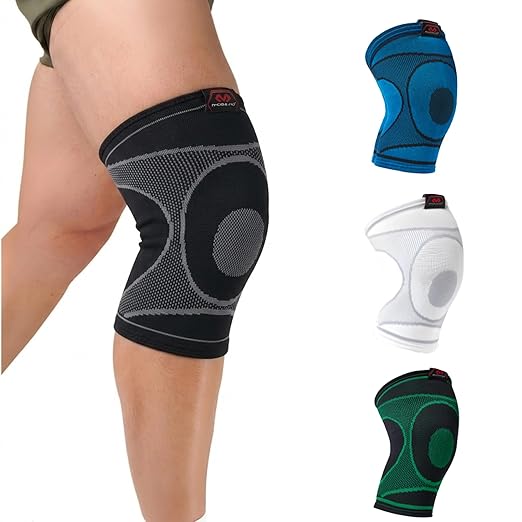 McDavid MD5113-01-35 Knee Sleeve / 4-Way Elastic Black Adult-L
