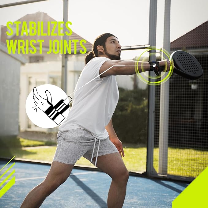 Slim Panda Wrist Wraps for Powerlifting & Weightlifting - Adjustable 18" Straps with Thumb Loops | Heavy Duty Wrist Support for Deadlift, Bench Press, Squats, 1 Pair