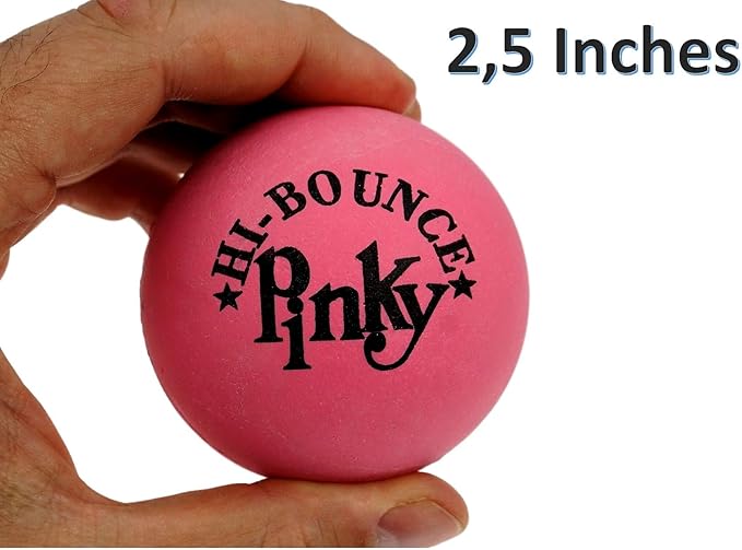 JA-RU Hi Bounce Pinky Ball (24 Balls) – Solid Pink Rubber Bouncy Balls for Kids, Outdoor Playground Toys, Stress Relief Toy & Massage Balls, Bulk Party Favors & Classroom Prizes. 976-24p