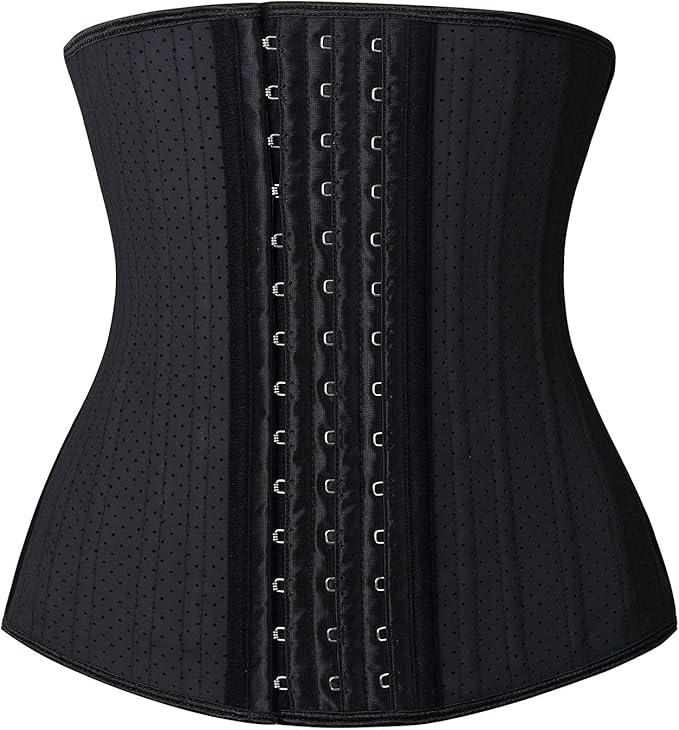 YIANNA Women's Underbust Latex Sport Girdle Waist Trainer Corsets Hourglass Body Shaper
