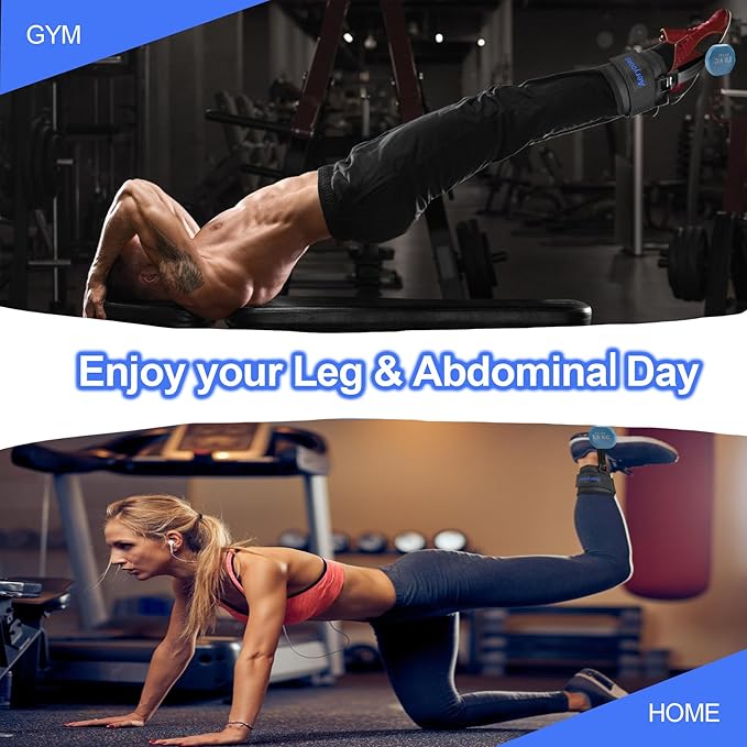 Dumbbell Foot Attachment, Tibialis Trainer, Adjustable Ankle Weights, Leg Workouts at Home for Hip Flexors,Ankle Straps for Weight Lifting,Shin Splint,Hamstring Curls,Leg extensions,Home Gym Equipment