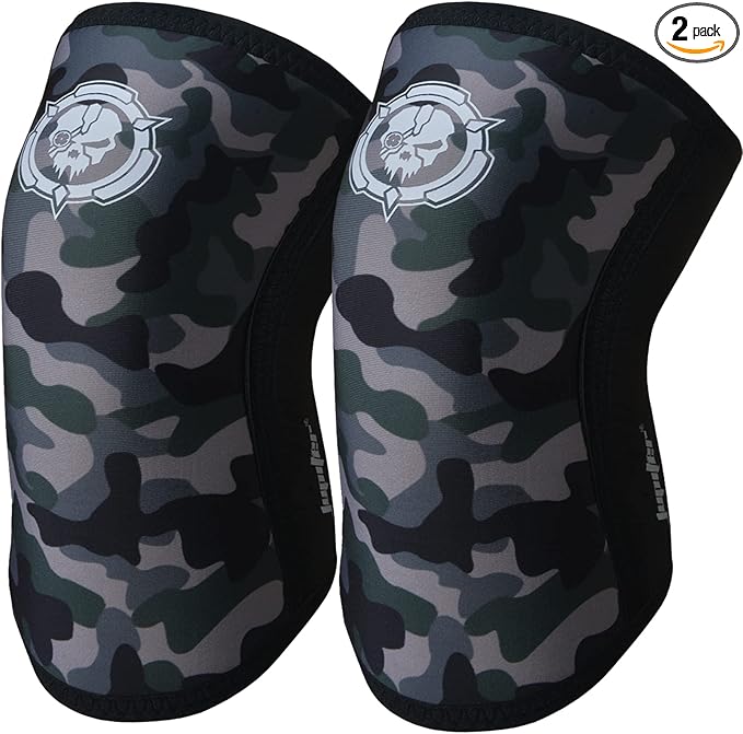 Knee Sleeves (1 Pair), 7mm Compression Knee Braces for Squats,Weightlifting,Powerlifting,Cross Training for Men & Women (Small)