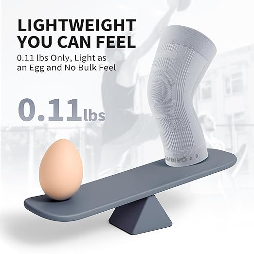 CAMBIVO Knee Brace for Women and Men (2 Pack), Ultra-Thin Lightweight Knee Compression Sleeve (Gray, X-Large)