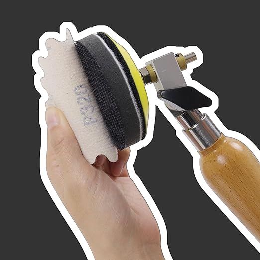 MAXMAN 50 PCS Hook and Loop Sanding Discs, 3-Inch Flex Edge Wavy Sander Pads Alumina Orbital Sandpaper 220 Grit - Perfect for Sanders Hand Drill, Bowl Sanders & Woodworking Wood Auto, No Hole