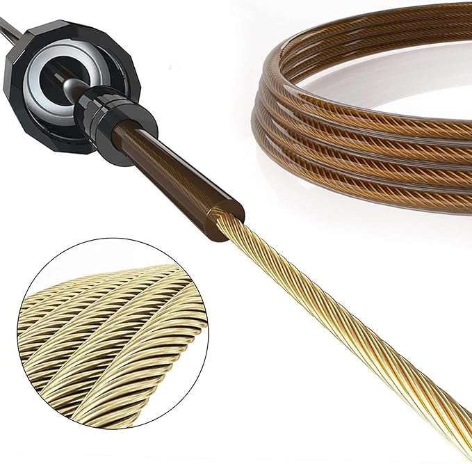 MRX BOXING & FITNESS Speed Jump Rope for Men, Women & Kids Tangle-Free Adjustable Steel Cable with Smooth Ball Bearings, and Comfortable Foam Handles for Full-Body Workouts