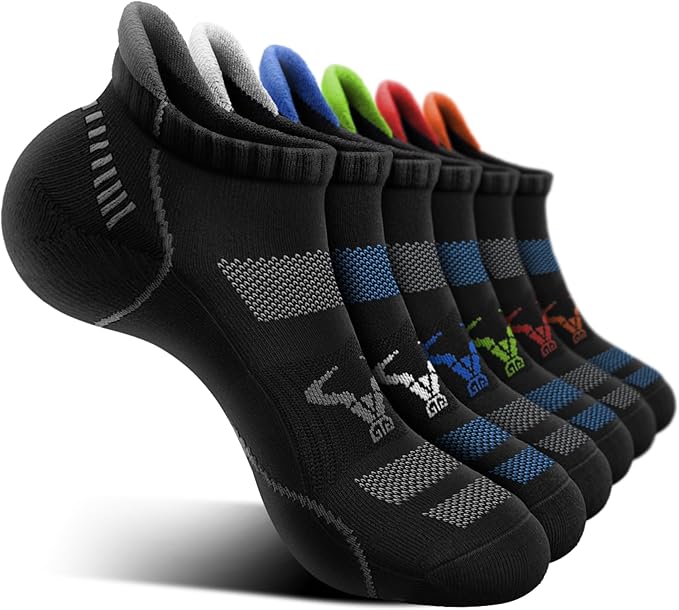 BULLIANT Men Running Socks,Active Ankle Socks No Show For Men With Cushioned Footbed Arch Support Breathable Wicking