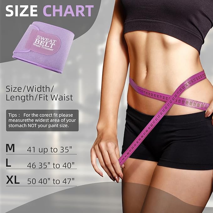 Lisacool Waist Trainer for Women Lower Belly Fat,Waist Sweat Band for Women,Belly Band Sweat Belt,Stomach Wrap,Body Shaper