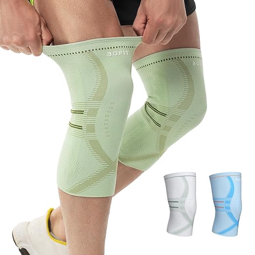 aoFIT Compression Knee Brace for Women & Men, 2 Pack AOCELL Knee Sleeve Support for Knee Joint Pain Relief, ACL, Meniscus Tear, Arthritis - Breathable for Workout, Running, Gym, Sports, Fitness S