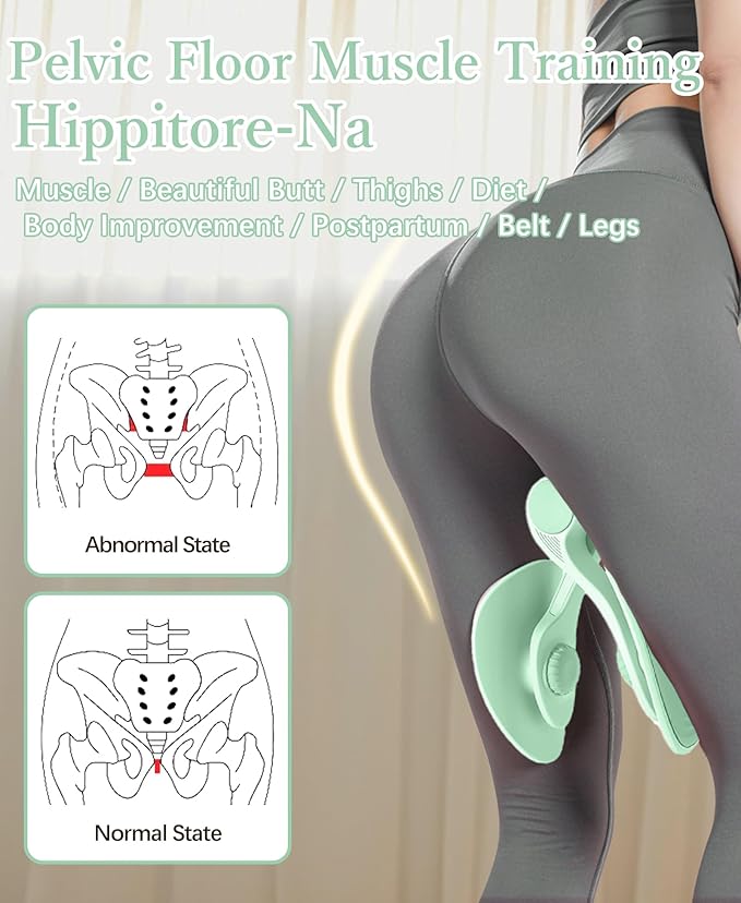 Tinrief Thigh Exerciser Kegel Exerciser, Pelvic Floor Trainer, Kegel Trainer for Postpartum Rehabilitation, Trimmer Inner Thigh, Thigh Toner Workout,