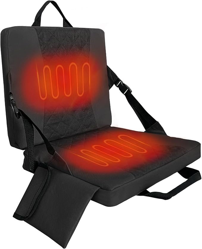 Stadium Seats Pad, Stadium Seat for Bleachers,Seat Cushion,Foldable Seats(Black)