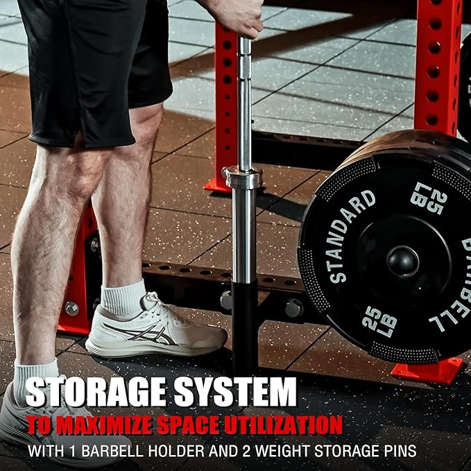 Mikolo 3"x3" Power Cage, Multi-Function Power Rack with LAT Pull Down Pulley System, Commercial Squat Rack for Home Gym with 3x3 Attachment, 1500 lbs Weight Capacity
