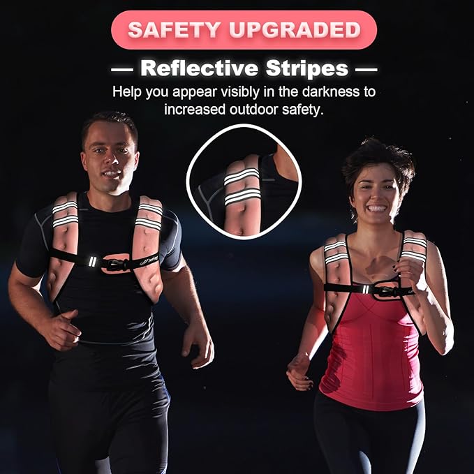 Weighted Vest Woman 5lb/8lb/10lb/12lb/15lb/20lb/25lb/30lb Weight Vest for Women Men, Rucking Vests with Reflective Stripe for Running Workout Walking Strength Training Weight Loss Fitness Weightlifting