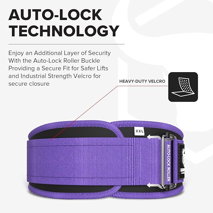 Weight Lifting Belt for Men and Women - Great for Squats, Deadlift, Lunge, Exercises and Training - Best for Olympic, Cross-Training and Bodybuilding Workout