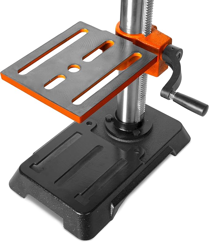WEN 10-Inch Benchtop Drill Press, 6.2-Amp 5-Speed Motor with Cast Iron Construction, Laser and LED Work Light (DP1050)