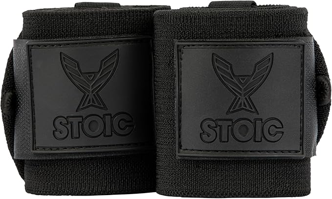 Stoic Wrist Wraps Weightlifting, Powerlifting, Cross Training, Bodybuilding with Thumb Loop. for Gym Workout, Men and Women Weight Lifting and Strength Training