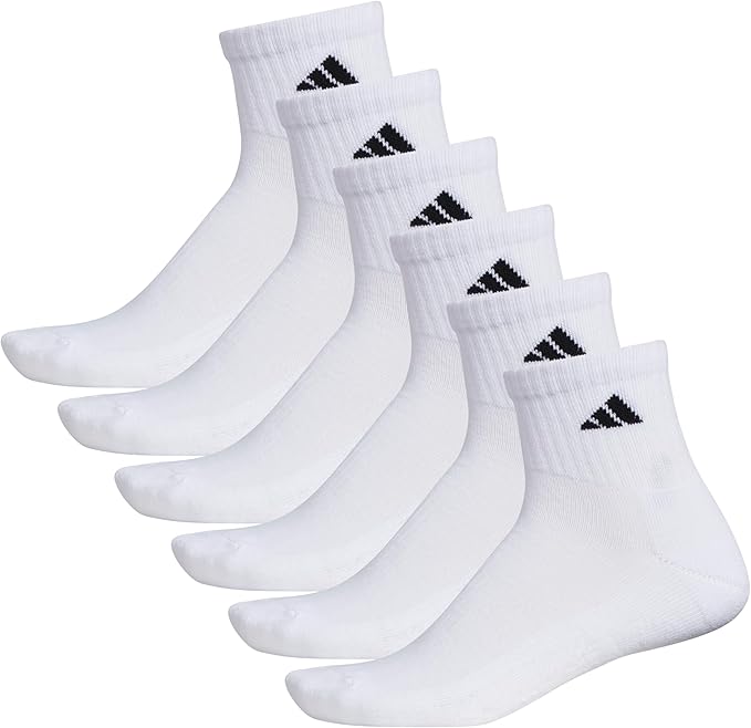 adidas Men's Athletic Cushioned 6-Pack Quarter