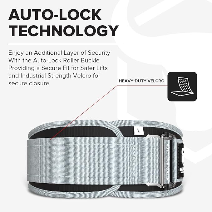 Weight Lifting Belt for Men and Women - Great for Squats, Deadlift, Lunge, Exercises and Training - Best for Olympic, Cross-Training and Bodybuilding Workout