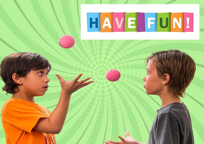 JA-RU Hi Bounce Pinky Ball (12 Balls) – Solid Pink Rubber Bouncy Balls for Kids, Outdoor Playground Toys, Stress & Massage Balls, Bulk Party Favors & Classroom Prizes. 976-12p