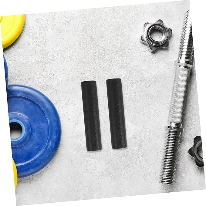 Milisten 4pcs Gym Grip Attachment Ergonomic Weight Bar Handles for Dumbbells Barbells Nonslip Sports Equipment Handle Covers for Comfortable Workouts Durable Finish