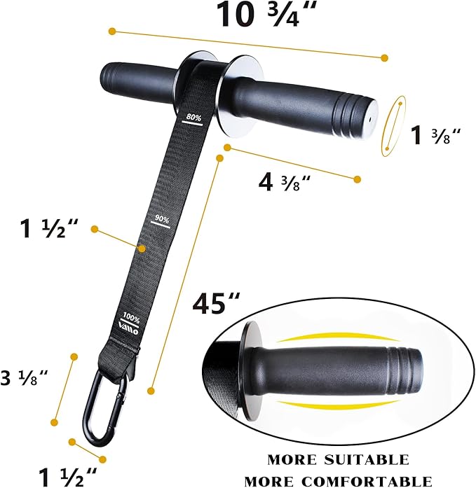 VAIIO Forearm Strengthener and Wrist Roller with Quick Locking Mechanism - Durable PVC Anti-Slip Grip Handles - Perfect for Men and Women - Ideal for Hand, Wrist, and Forearm Strength Training