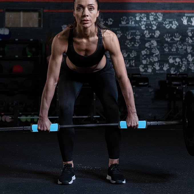 Barbell Pad 2pcs: Pull up Grips Dumbbell Handle Grips Foam Cover Fat Dumbbell Handle Wrap Sleeve, Anti-slip Strength Training Cover For Horizontal Bars