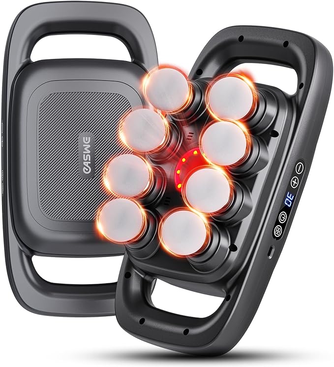 8-Head Massage Gun, Electric Deep Tissue Body Massager, Professional Muscle Massager Tool for Easing Shoulder, Back, Neck, Legs, 30 Adjustable Speeds, Massage Gifts for Women, Men (8 Heads)