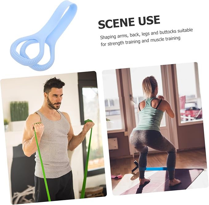 BESPORTBLE Workout Bands Fitness Bands Pull Stretch Yoga Resistance Bands with Handles Pilates Exercise Band