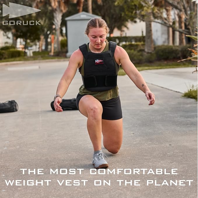 GORUCK Rucking Weighted Vest for Men and Women - Ergonomic Design for Walking, Running, and Weight Loss Training - Adjustable Weighted Vest with Strorage Pocket