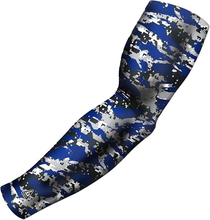 B-Driven Sports Pro Fit Compression Arm Sleeve - Arm Sleeve for Men Women & Youth - Basketball, Baseball, Football - Single