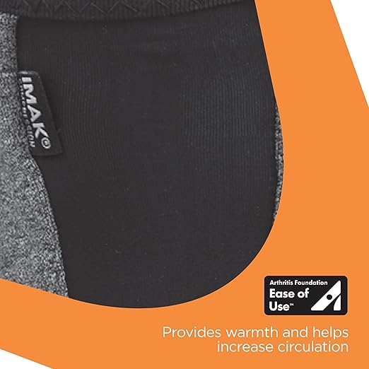 IMAK Brownmed Compression Arthritis Knee Sleeve - Knee Support Brace for Joint Pain, Circulation & Swelling Relief - Medium