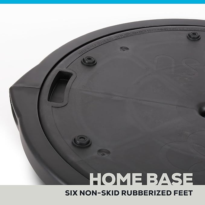 Bosu Balance Ball Exercise Trainer, Home Gym Equipment w/Guided Workouts & Pump, 26" Inflatable Fitness Platform for Strength Training, Standing, Balancing, and Core Workout