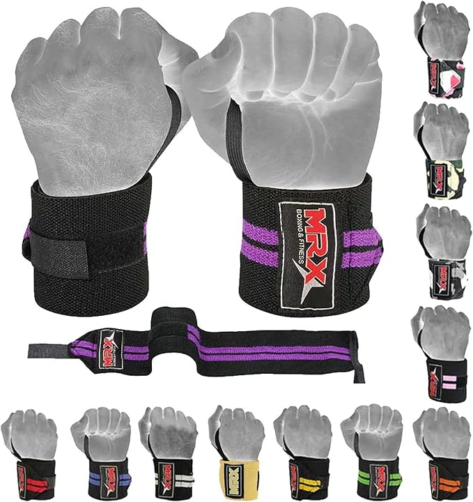 MRX Weight Lifting Gym Training Wrist Wraps for Wrist Support Bodybuilding Workout Wrap Men/Women