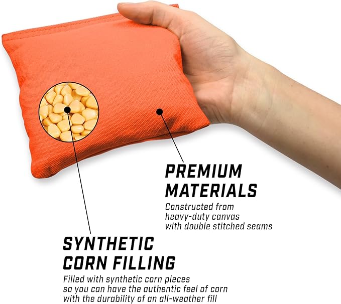 GoSports Cornhole Bean Bags Set of 4-16 Colors Available - Regulation All Weather, Mix and Match