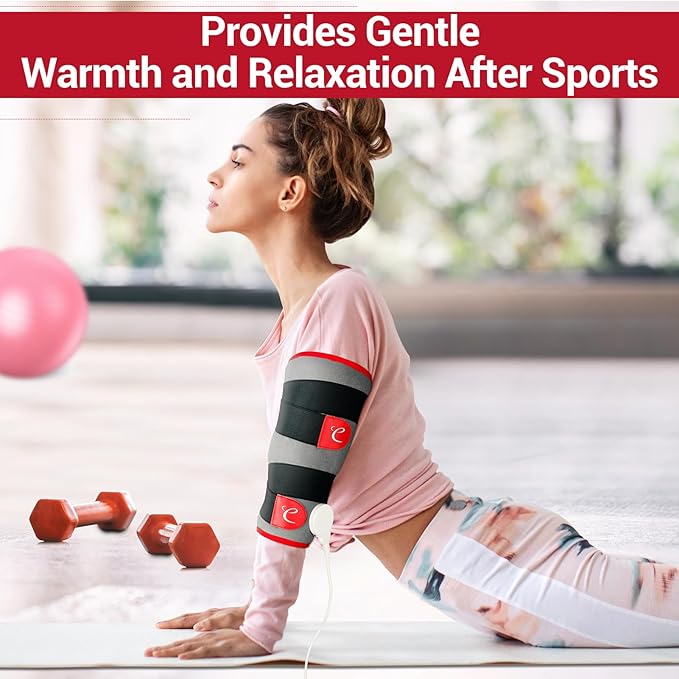 Comfytemp Leg Heating Pad, FSA Eligible Items Only List Wearable Heat Pad for Leg and Calf, HSA Electric Heat Wrap for Knee/Arm/Hamstring Soothing Warmth, Birthday Gifts for Women Wife Mom Her (S/M)