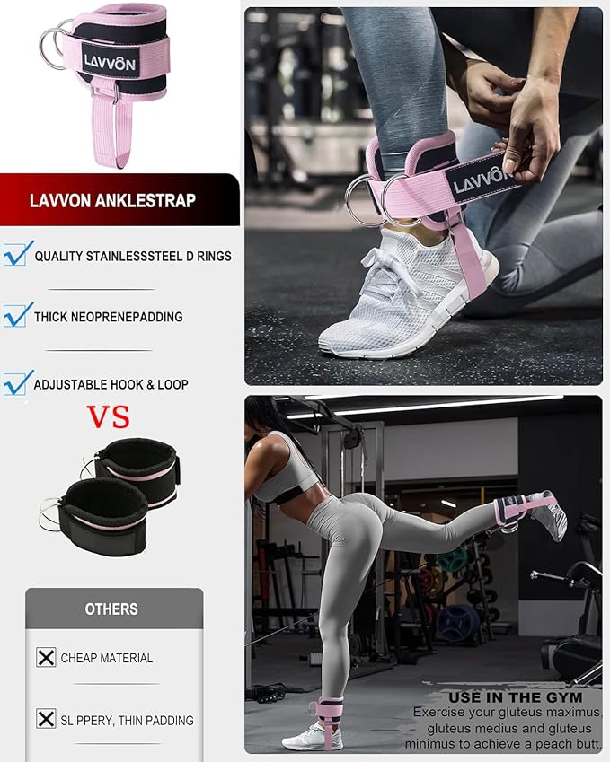Barbell Squat Pad Set- Nylon Padding AntiSlip- Thick Foam Barbell Pad for Squats Cushion,Lunges&Bar Padding for Hip Thrusts -Standard Olympic Weight Bar Pad (Wrist Straps Weightlifting-Ankle Straps)