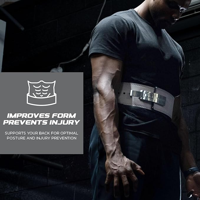 Katamu Premium 13mm Leather Weightlifting Belt - For Powerlifting, Weightlifting and Squat Lifting - Katamu Lever Belts