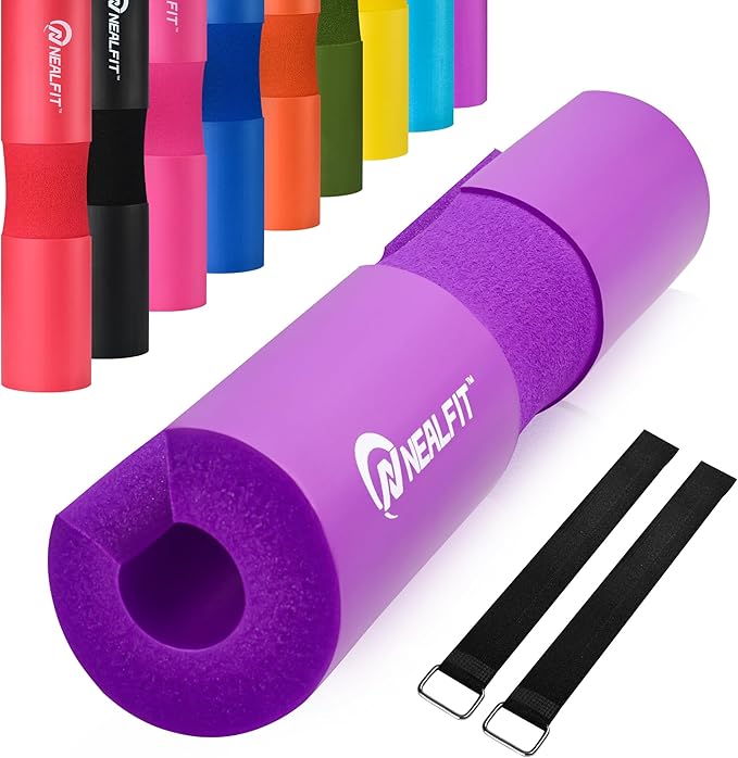 Barbell Pad Squat Pad for Squats—Squat Bar Pad—Great for Weightlifting,Lunges and Hip Thrusts—Foam Sponge Pad—Fit Standard and Olympic Bars Perfectly