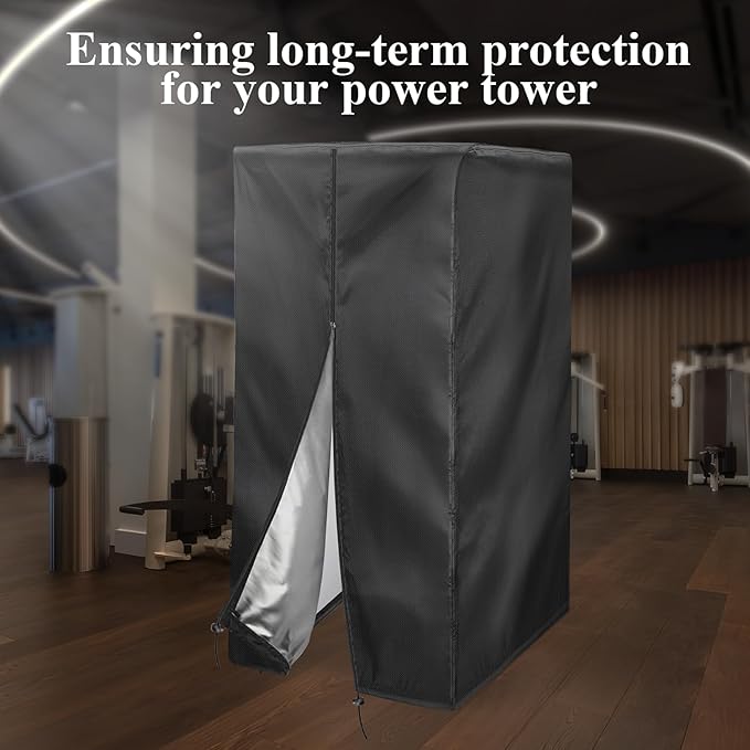 Pull Up Station Cover, Dustproof-Cover for Pull Up Station/Dip Bar Station for Outdoor, Pull Up Rack Machine Protect Home Gym Strength Training Dip Stands Cover