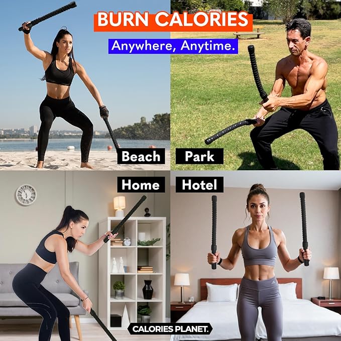 X1 Weighted Ropeless Battle Rope for Home Gym, Workout Exercise Rope for Strength Building, HIIT and Low-Impact Aerobic Training for Men & Women