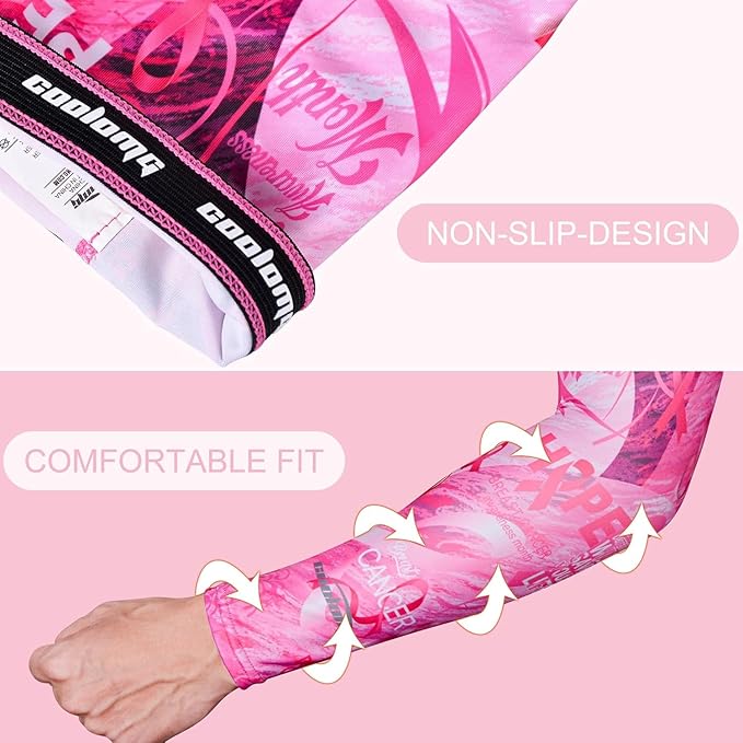 COOLOMG Basketball Compression Arm Sleeves for Baseball Football Volleyball Sports Youth Kids Adult
