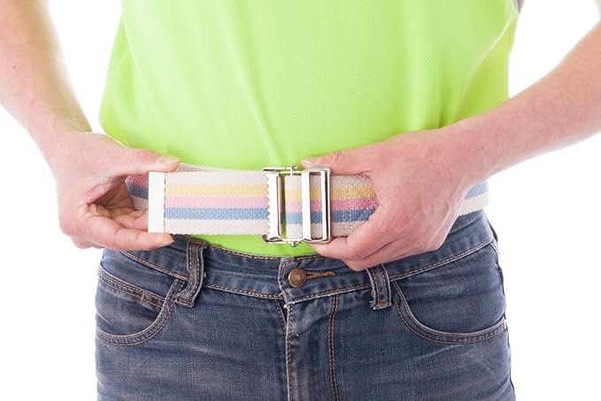 COW&COW Transfer and Gait Belt with Metal Buckle (Black, 54")