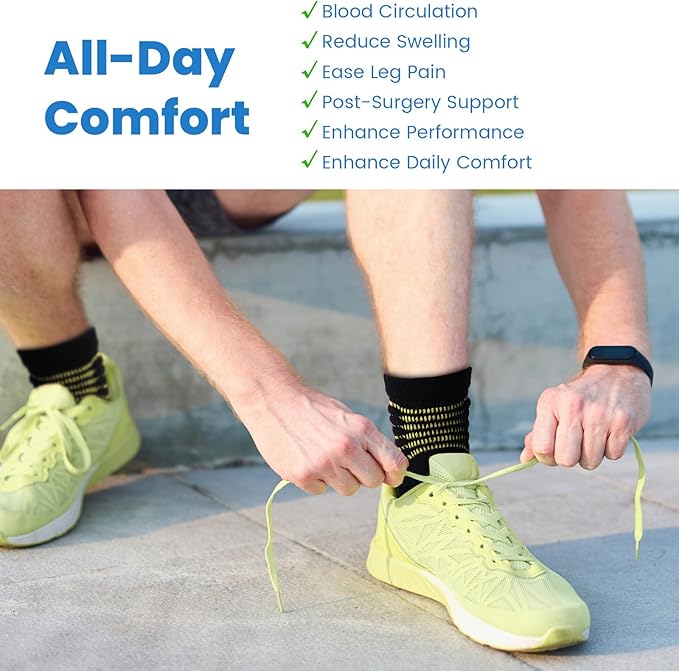 IRAMY Ankle Compression Socks for Women Men Plantar Fasciitis Relief 3/5 Pairs Cushioned Athletic Running Socks