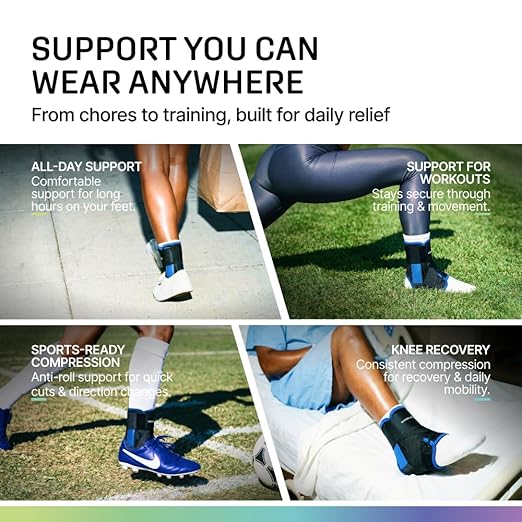 MODVEL Slim Lace Up Ankle Brace, Adjustable Ankle Braces for Men, Ankle Brace for Women, Ankle Support for Women – Figure 8 Ankle Brace Strapping with Soft Pads for Sprained Joint Stability Ankle Wrap