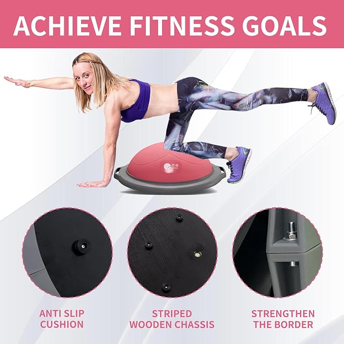Half yoga ball, stable ball for fitness, core stability training for family fitness exercise, skid equipment for training， exercise equipment