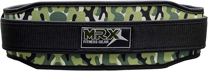 MRX Weight Lifting Belt with Double Back Support Gym Training 5" Wide Belts 11 Colors