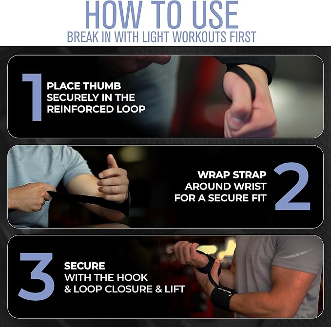 Rip Toned Wrist Wraps for Weightlifting – USPA & USAPL Approved 18" Wrist Straps for Powerlifting – Adjustable, Durable Gym Wraps with Thumb Loop – Maximum Support for Men & Women