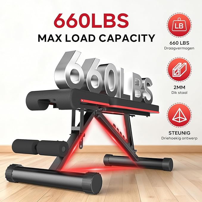 PASYOU Adjustable Foldable Weight Bench for Home Gym with 660LBS, Workout Bench for Incline Decline Flat Bench Press, Full Body Strength Training, Ideal for Small Space Apartment