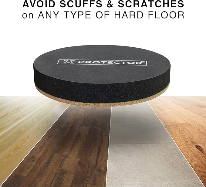 X-Protector Furniture Sliders - 8 PCS 3 1/2" - 4 Furniture Sliders Hardwood Floors & 4 Furniture Sliders for Carpet - Moving Pads for All Floor Types! Reusable Sliders to Move Furniture Easily!